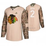 Maillot Hockey Chicago Blackhawks Duncan Keith Veterans Day Camouflage