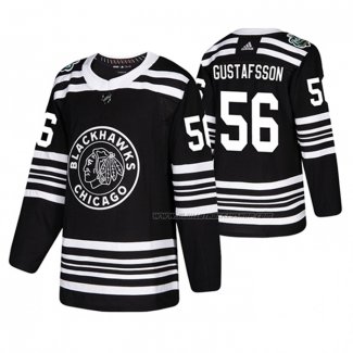 Maillot Hockey Chicago Blackhawks Erik Gustafsson 2019 Winter Classic Noir