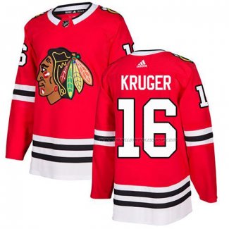 Maillot Hockey Chicago Blackhawks Marcus Kruger Domicile Authentique Rouge