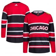 Maillot Hockey Chicago Blackhawks Reverse Retro Authentique Blank Rouge