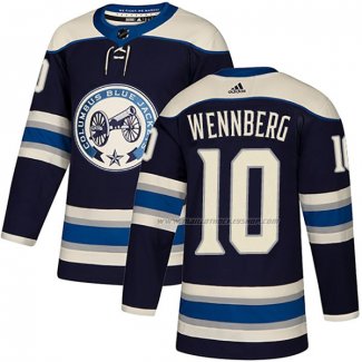 Maillot Hockey Columbus Blue Jackets Alexander Wennberg Alterner Authentique Bleu