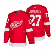 Maillot Hockey Detroit Red Wings Michael Rasmussen Authentique Domicile 2018 Rouge