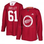 Maillot Hockey Detroit Red Wings Xavier Ouellet New Season Practice Rouge