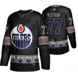 Maillot Hockey Edmonton Oilers Oscar Klefbom Breakaway Noir