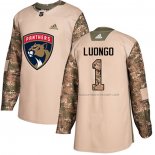 Maillot Hockey Enfant Florida Panthers Roberto Luongo Authentique 2017 Veterans Day Camouflage