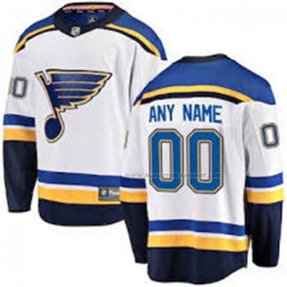 Maillot Hockey Enfant St. Louis Blues Personnalise Exterieur Blanc