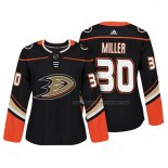 Maillot Hockey Femme Anaheim Ducks Ryan Miller Authentique Joueur Noir