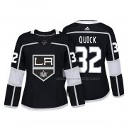 Maillot Hockey Femme Los Angeles Kings Jonathan Quick Authentique Joueur Noir