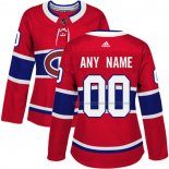 Maillot Hockey Femme Montreal Canadiens Personnalise Domicile Rouge