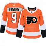 Maillot Hockey Femme Philadelphia Flyers Ivan Provorov Authentique Joueur Orange