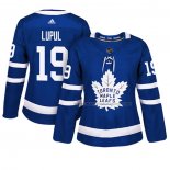 Maillot Hockey Femme Toronto Maple Leafs Joffrey Lupul Domicile Authentique Joueur Bleu