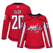 Maillot Hockey Femme Washington Capitals Lars Eller Domicile Authentique Joueur Rouge