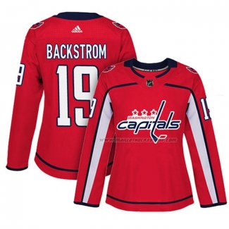 Maillot Hockey Femme Washington Capitals Nicklas Backstrom Domicile Authentique Joueur Rouge