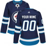 Maillot Hockey Femme Winnipeg Jets Personnalise Domicile Bleu