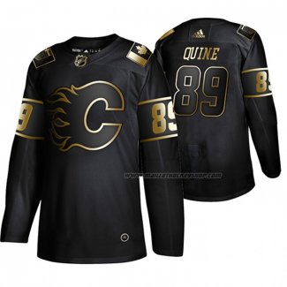 Maillot Hockey Golden Edition Calgary Flames Alan Quine Authentique Noir