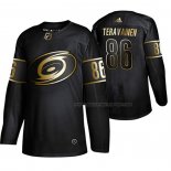 Maillot Hockey Golden Edition Carolina Hurricanes Teuvo Teravainen Authentique Noir