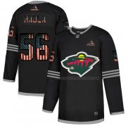 Maillot Hockey Minnesota Wild Haula 2020 USA Flag Noir