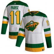 Maillot Hockey Minnesota Wild Zach Parise Reverse Retro Authentique 2020-21 Blanc