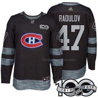 Maillot Hockey Montreal Canadiens Alexander Radulov 1917-2017 100th Anniversaire Noir