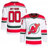 Maillot Hockey New Jersey Devils Heritage Authentique Pro Primegreen Personnalise Blanc