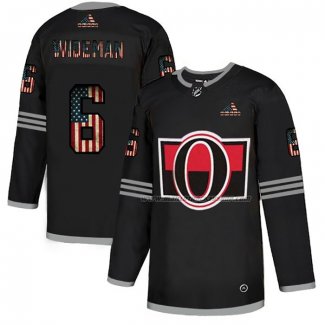 Maillot Hockey Ottawa Senators Chris Wideman 2020 USA Flag Noir