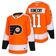 Maillot Hockey Philadelphia Flyers Travis Konecny Authentique Domicile 2018 Orange