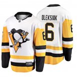 Maillot Hockey Pittsburgh Penguins Jamie Oleksiak 2019 Exterieur Breakaway Blanc