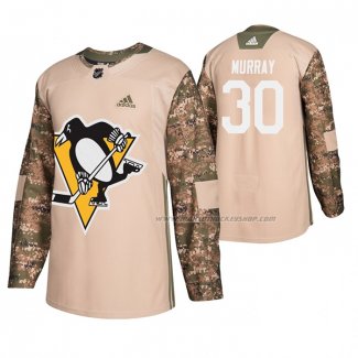 Maillot Hockey Pittsburgh Penguins Matt Murray Veterans Day Camouflage