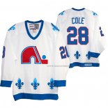 Maillot Hockey Quebec Nordiques Ian Cole Heritage Vintage Replica Blanc