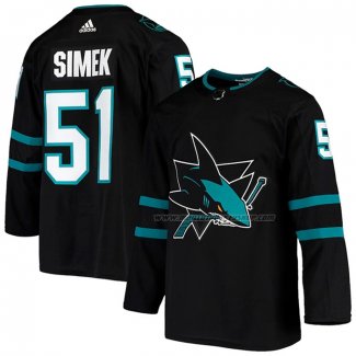 Maillot Hockey San Jose Sharks Radim Simek Alterner Authentique Noir