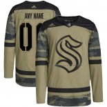 Maillot Hockey Seattle Kraken Personnalise Military Appreciation Team Authentique Practice Camouflage