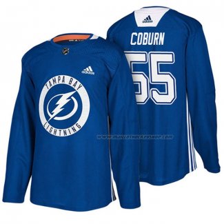 Maillot Hockey Tampa Bay Lightning Braydon Coburn New Season Practice Bleu