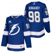 Maillot Hockey Tampa Bay Lightning Mikhail Sergachev Authentique Domicile 2018 Bleu