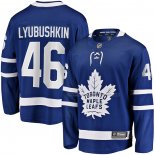 Maillot Hockey Toronto Maple Leafs Ilya Lyubushkin Domicile Premier Breakaway Bleu