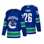 Maillot Hockey Vancouver Canucks Thomas Vanek Authentique Domicile 2018 Bleu