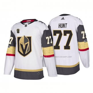 Maillot Hockey Vegas Golden Knights Brad Hunt Exterieur 2018 Blanc