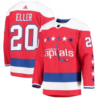 Maillot Hockey Washington Capitals Lars Eller Alterner Authentique Rouge