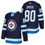 Maillot Hockey Winnipeg Jets Michael Spacek Authentique Domicile 2018 Bleu