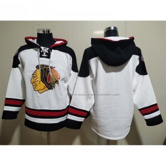 Veste a Capuche Chicago Blackhawks Blanc