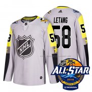 Maillot Hockey 2018 All Star Pittsburgh Penguins Kris Letang Authentique Gris