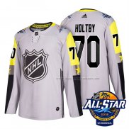 Maillot Hockey 2018 All Star Washington Capitals Braden Holtby Authentique Gris