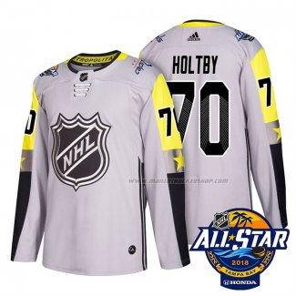 Maillot Hockey 2018 All Star Washington Capitals Braden Holtby Authentique Gris