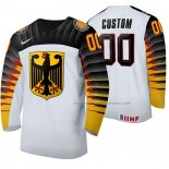 Maillot Hockey Alemania Personnalise Domicile 2020 Iihf World Junior Championship Blanc