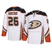 Maillot Hockey Anaheim Ducks Brandon Montour Authentique Exterieur Blanc