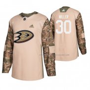 Maillot Hockey Anaheim Ducks Ryan Miller Veterans Day Camouflage