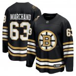 Maillot Hockey Boston Bruins Brad Marchand 100th Anniversaire Premier Breakaway Noir