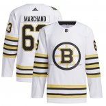 Maillot Hockey Boston Bruins Brad Marchand Primegreen Authentique Pro Blanc