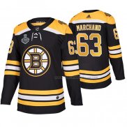 Maillot Hockey Boston Bruins Domicile Brad Marchand Stanley Cup Final Noir