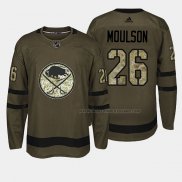 Maillot Hockey Buffalo Sabres Matt Moulson 2018 Salute To Service Vert Militar