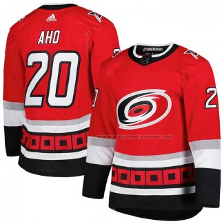 Maillot Hockey Carolina Hurricanes Sebastian Aho 25th Anniversary Authentique Rouge